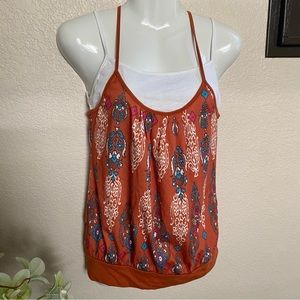 Licorice Spaghetti strap Top Size Small
